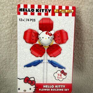 Hello Kitty Flower with Detailed face and Petals Included 74 Pieces Building set